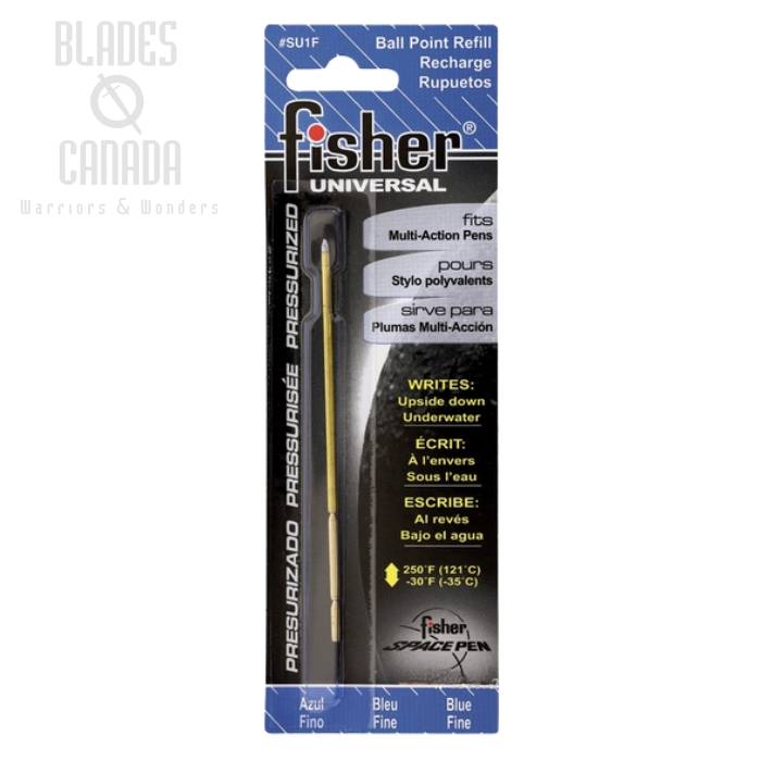 Fisher Space Pen Refill for Multi-Action Pens, Fine Point Blue, FPSU1F